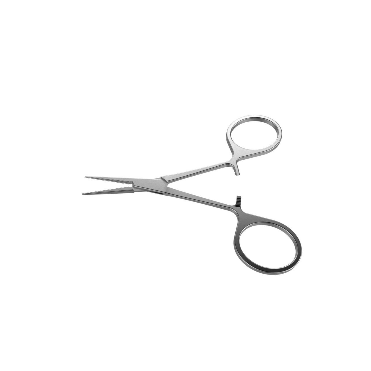 Forceps Hemostatic Serrated Tip Small Straight without Teeth