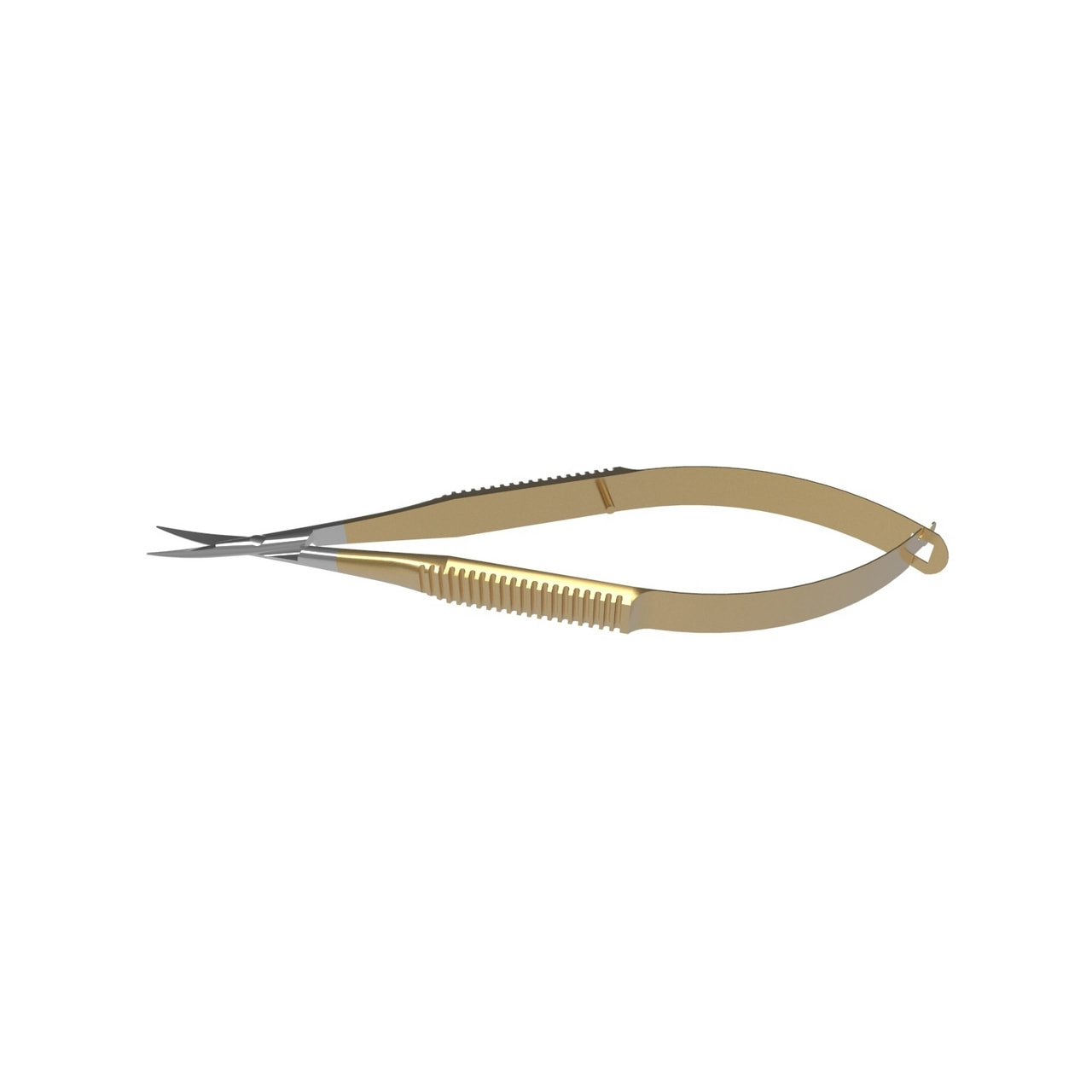 Scissors Spring Handle Type Curved Short Pointed
