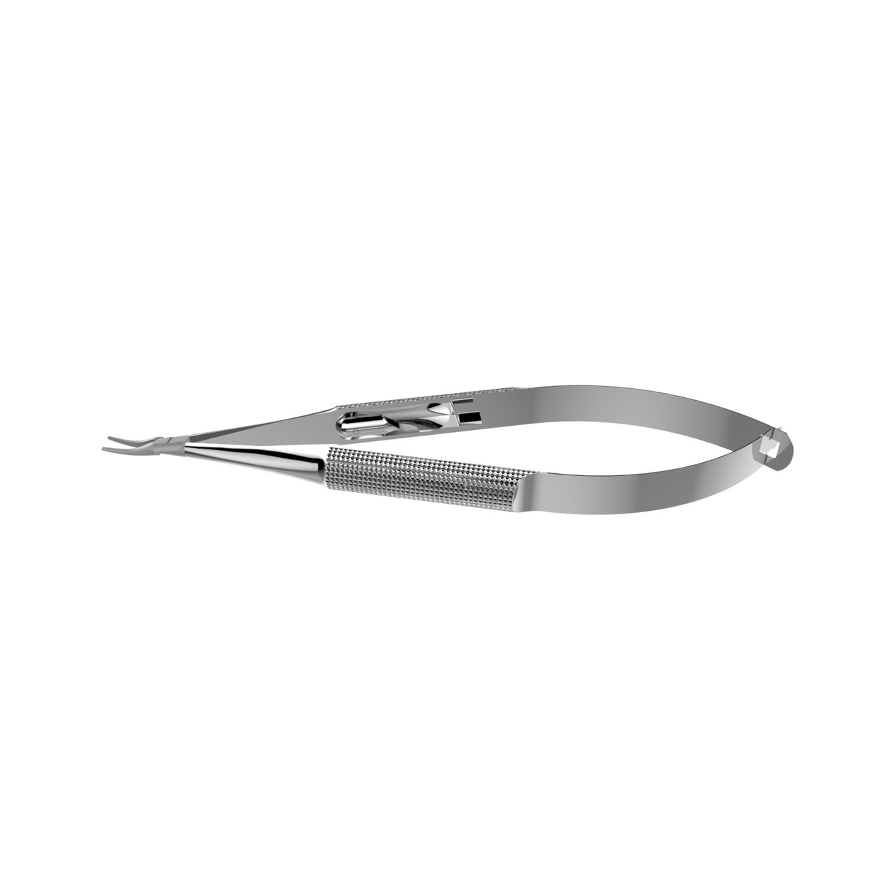 Needle Holder BARRAQUER Fine Tip Model Curved with Lock