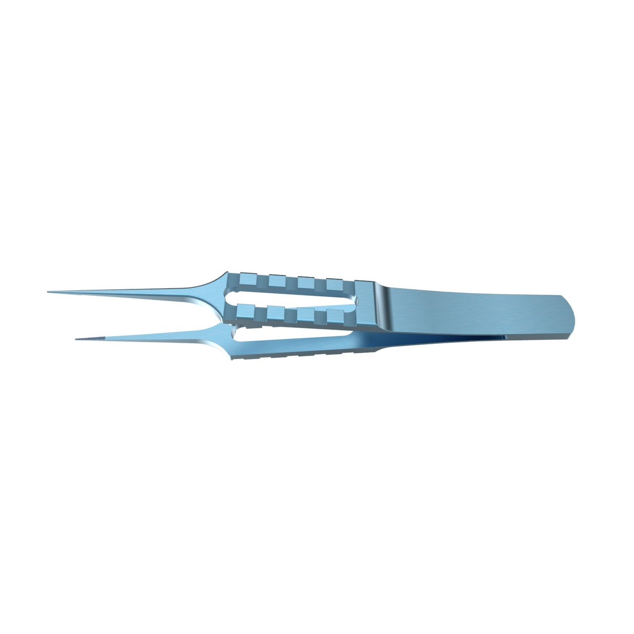 Forceps Suturing FLAPPER Straight with Teeth and Platform 0.1mm