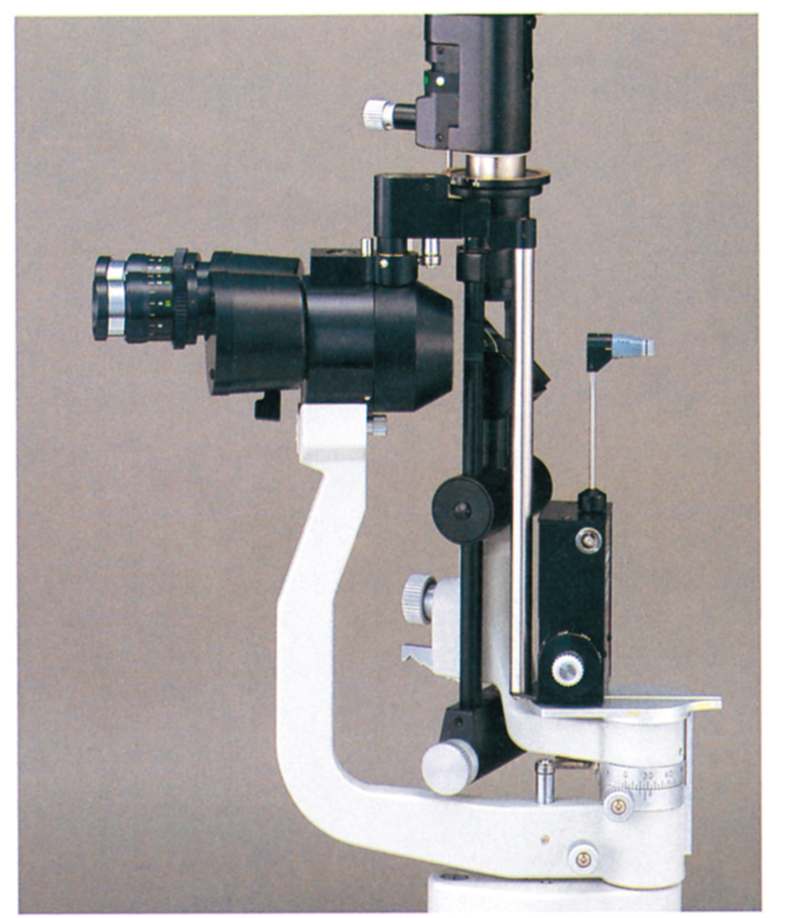 INAMI Applanation Tonometer with swing Arm and two cone prisms