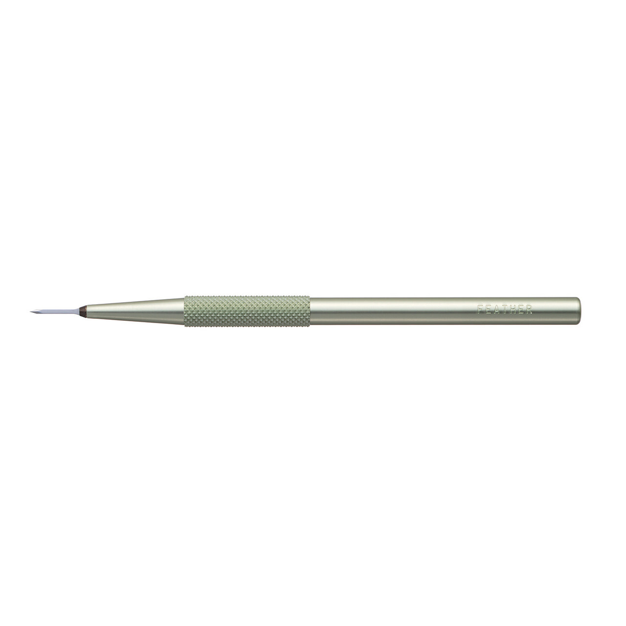 マイクロスリットナイフ 直 片面刃付 1.0mm アルミニュウムハンドル(5本入)