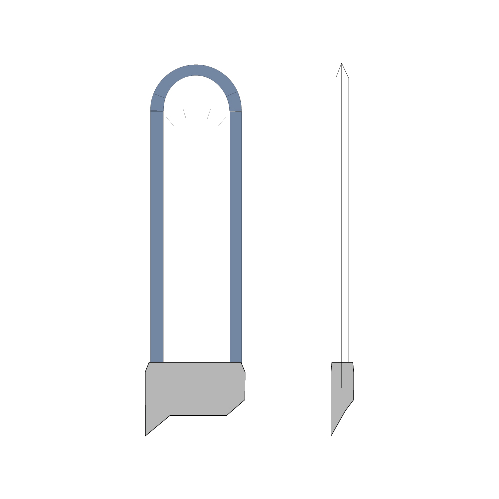 クレセント ダイヤモンドナイフ 曲 2.0mm